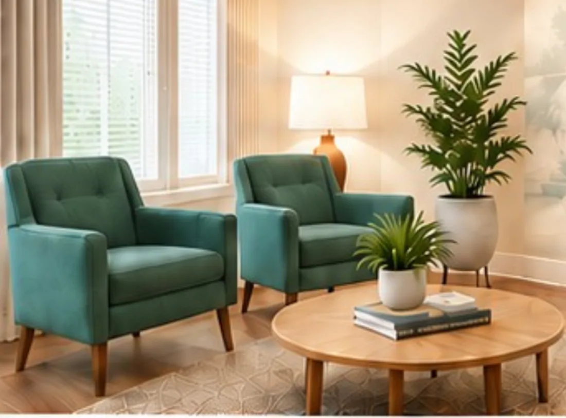A calm, comfortable seating area at our clinic